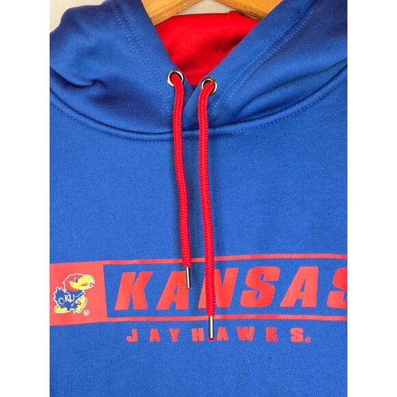 Kansas Jayhawks NCAA Pullover Hoodie College Football Colloseum Mens XL LN Cond. - Picture 2 of 5